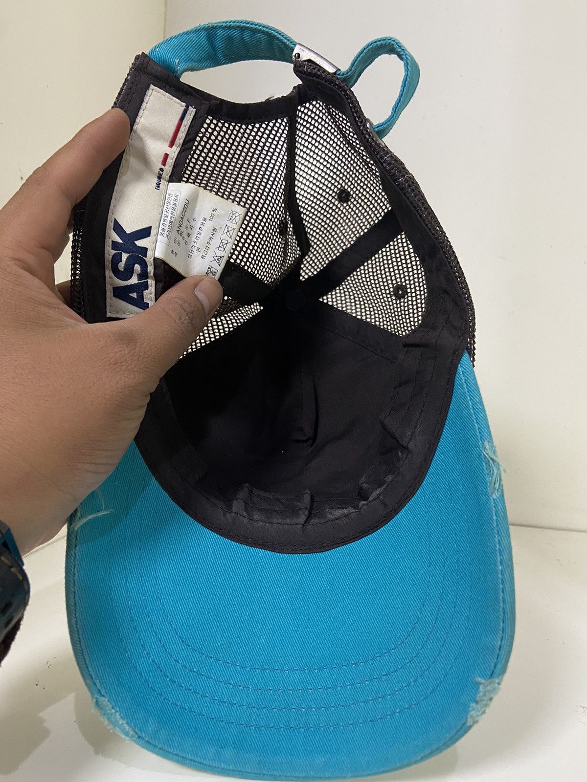If Six Was Nine ASK rippet trucker hat Size ONE SIZE - 7 Thumbnail