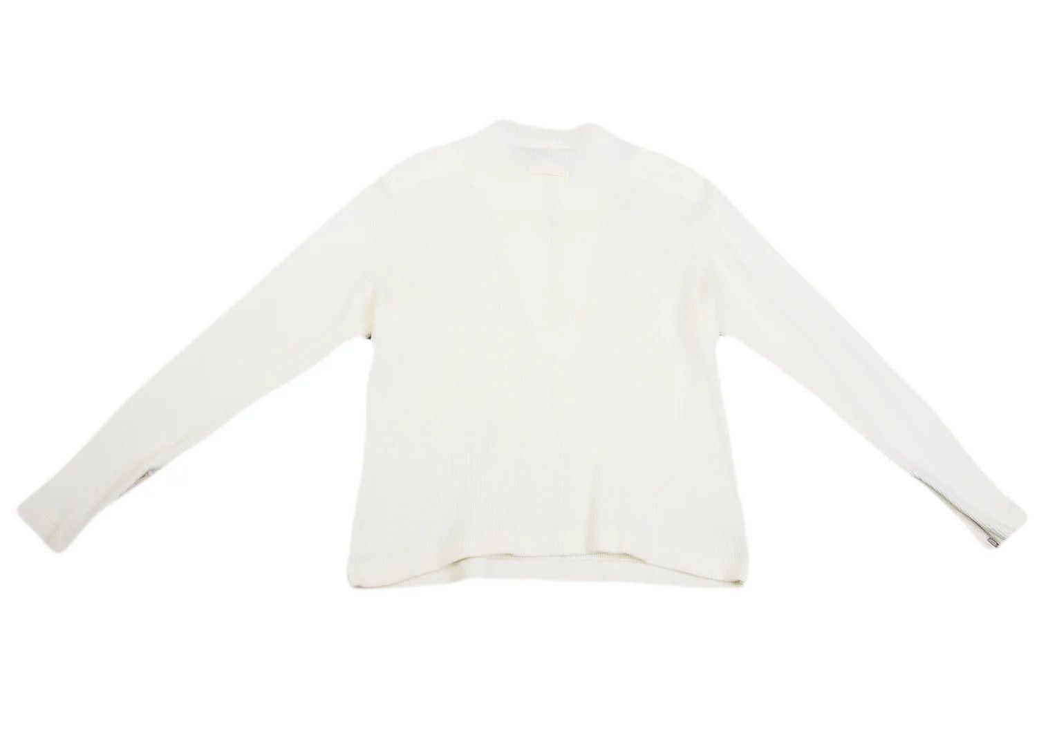 Jean Paul Gaultier Waffle Half-Zip Cut and Sewn Top in Natural Color Size US M / EU 48-50 / 2 - 11 Thumbnail