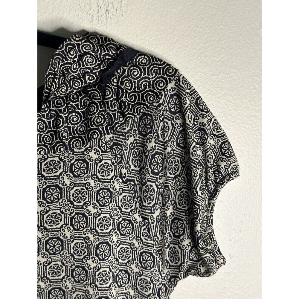 Etro ETRO Women's EU 40 US 6 Silk Neck Ruffle Short Sleeve Print Size M / US 6-8 / IT 42-44 - 6 Thumbnail