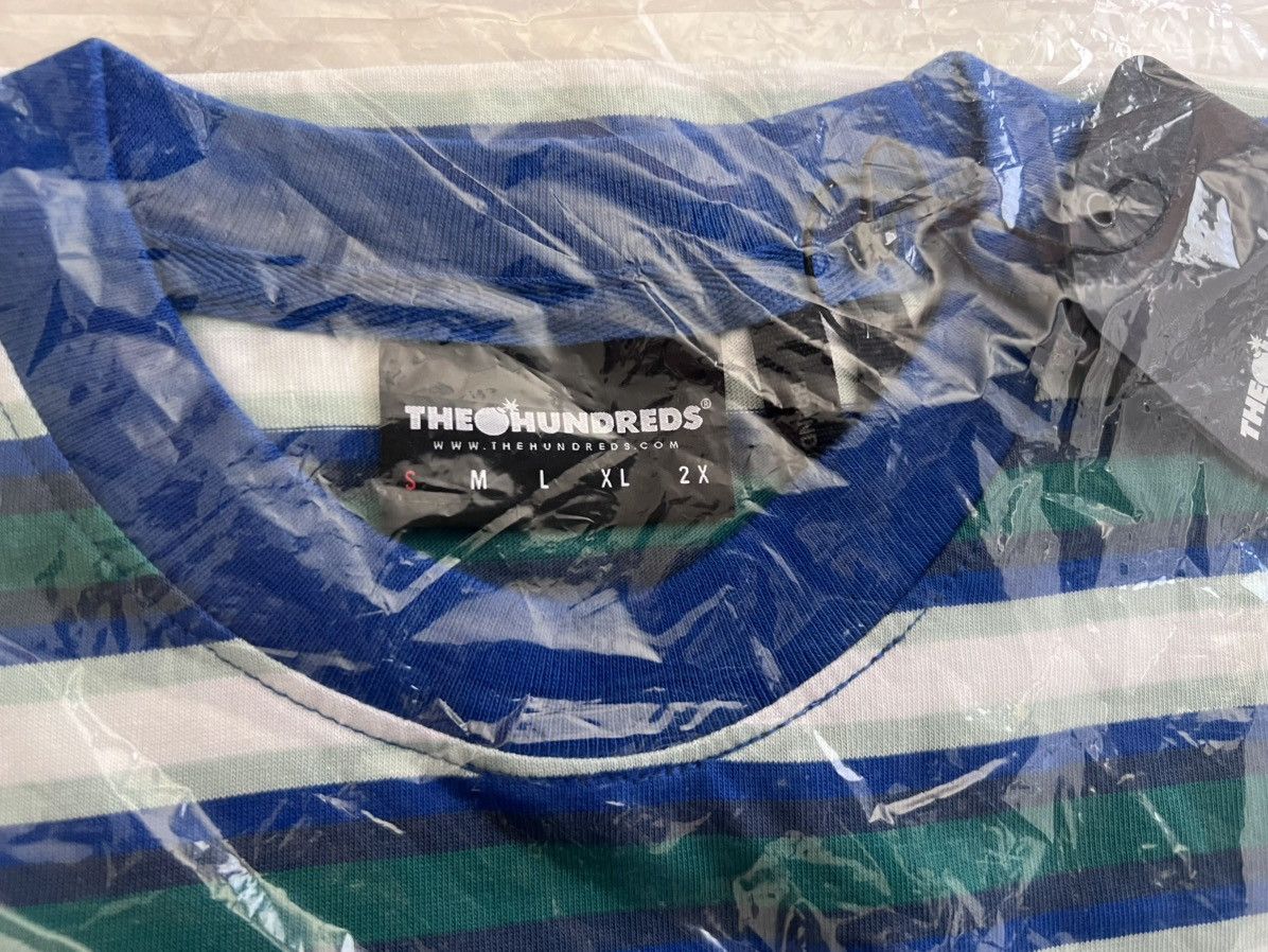 The Hundreds The Hundreds Short Sleeve Blue, Green, and White Striped Size US S / EU 44-46 / 1 - 2 Thumbnail