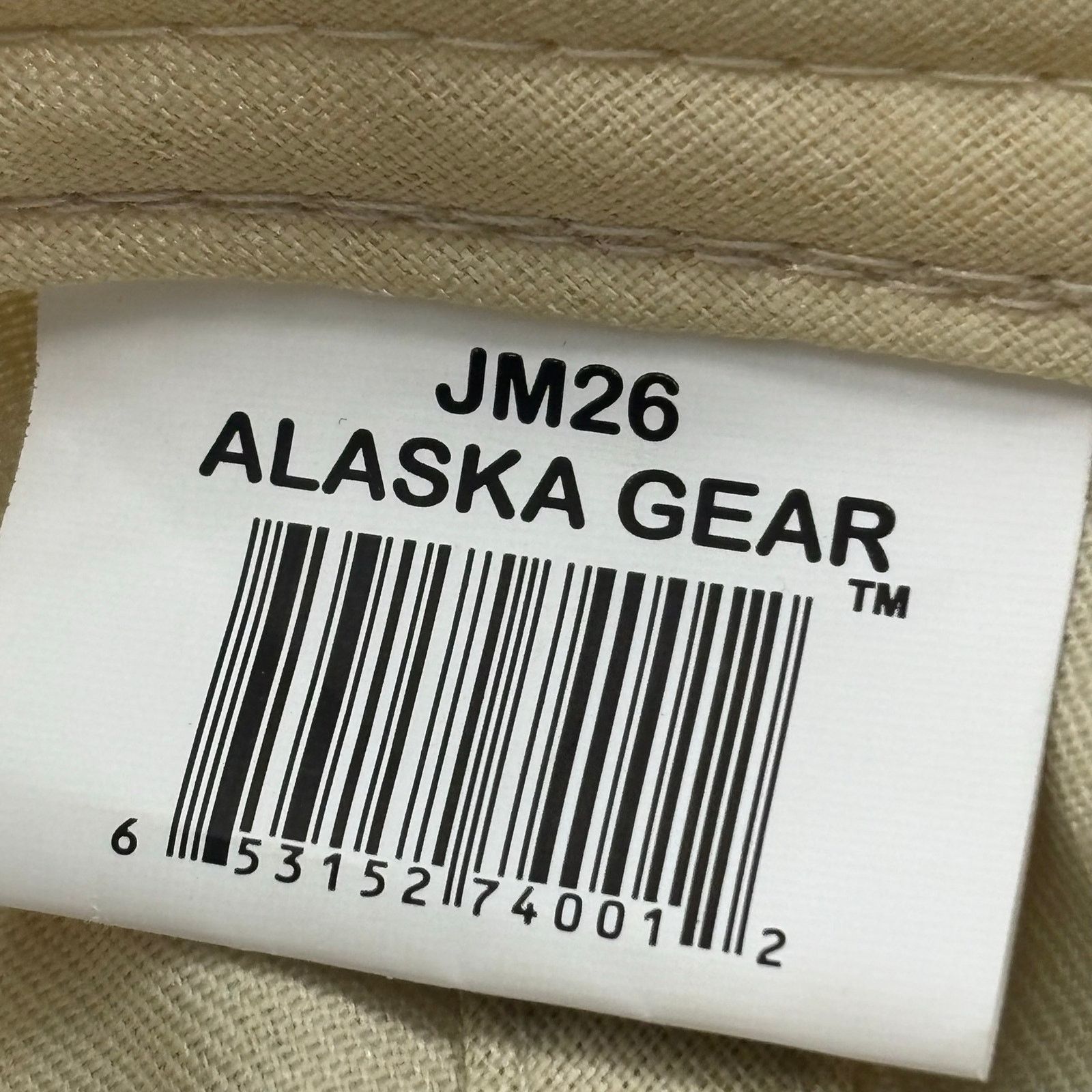 Vintage Alaska Gear Embroidered Baseball Cap Beige Brown Adjustable Size ONE SIZE - 3 Thumbnail