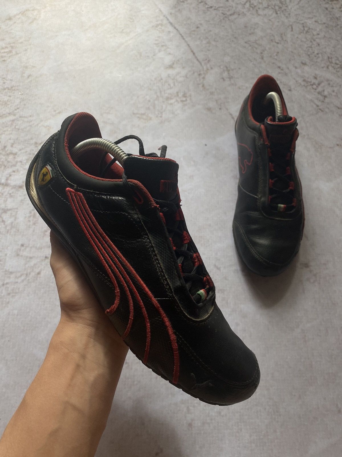 Japanese Brand × Puma Vintage Puma Mostro AvantGarde MoTo Leather Sneakers Y2k Size US 10 / EU 43 - 1 Thumbnail