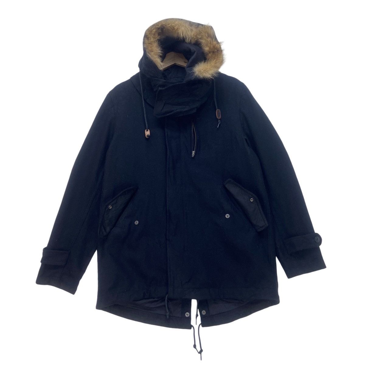 Beams Plus The Beams Vietnam Raccoon Fur Wool Jacket Parka Size US S / EU 44-46 / 1 - 3 Thumbnail