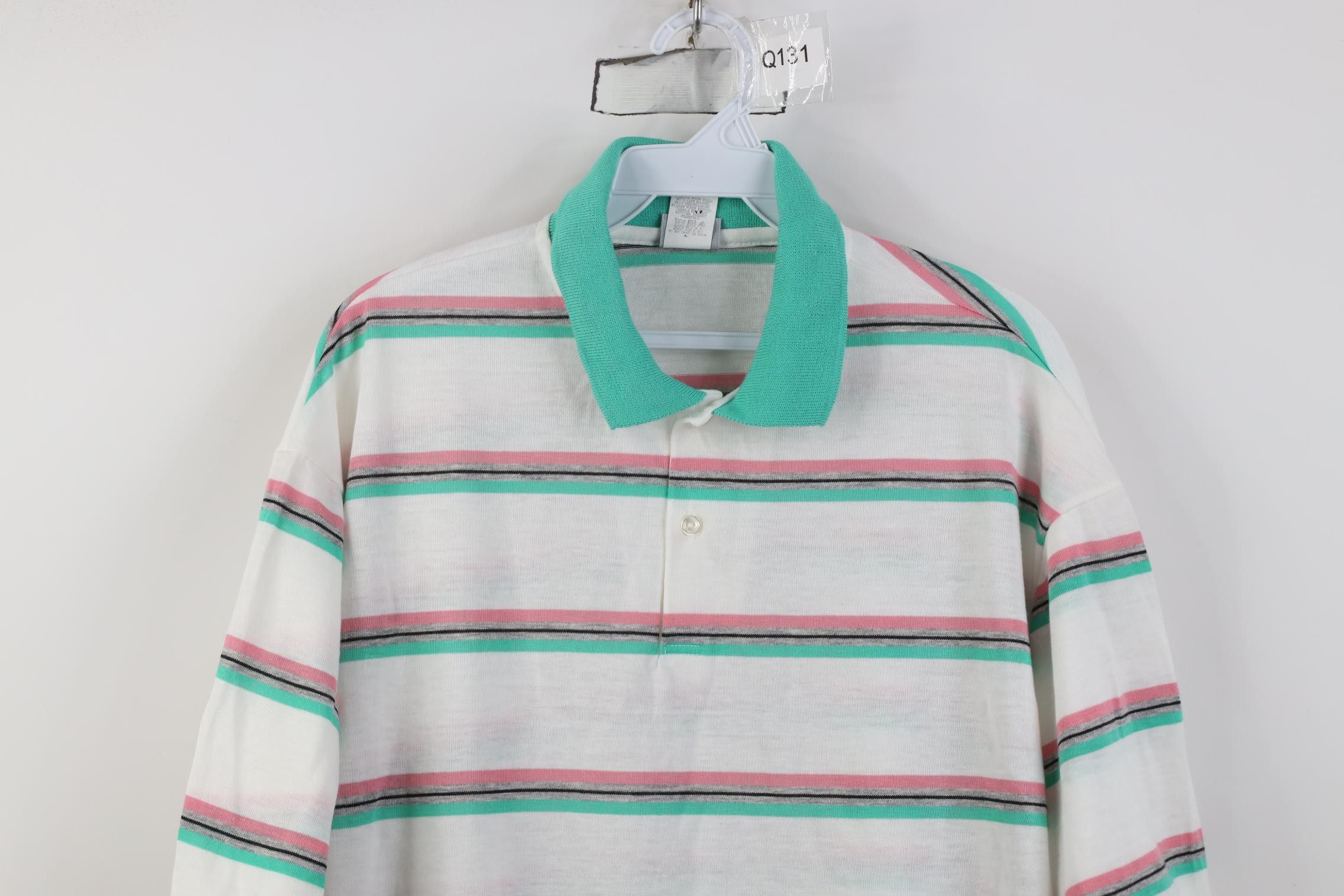 Vintage Deadstock Vintage 80s Streetwear Knit Golf Polo Shirt USA Size US XXL / EU 58 / 5 - 2 Thumbnail
