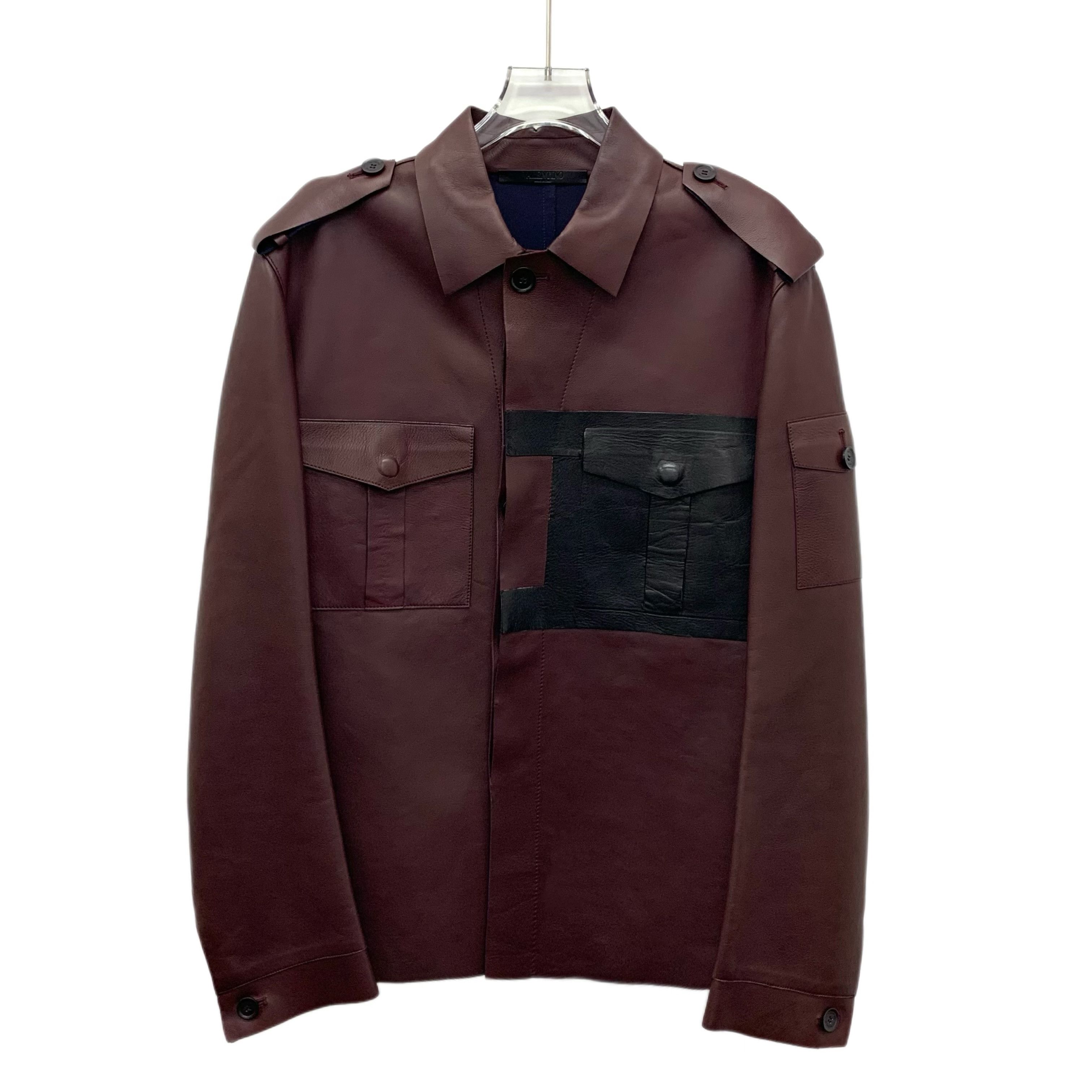 Valentino Valentino Red-Brown Leather Jacket (M) Size US M / EU 48-50 / 2 - 1 Thumbnail