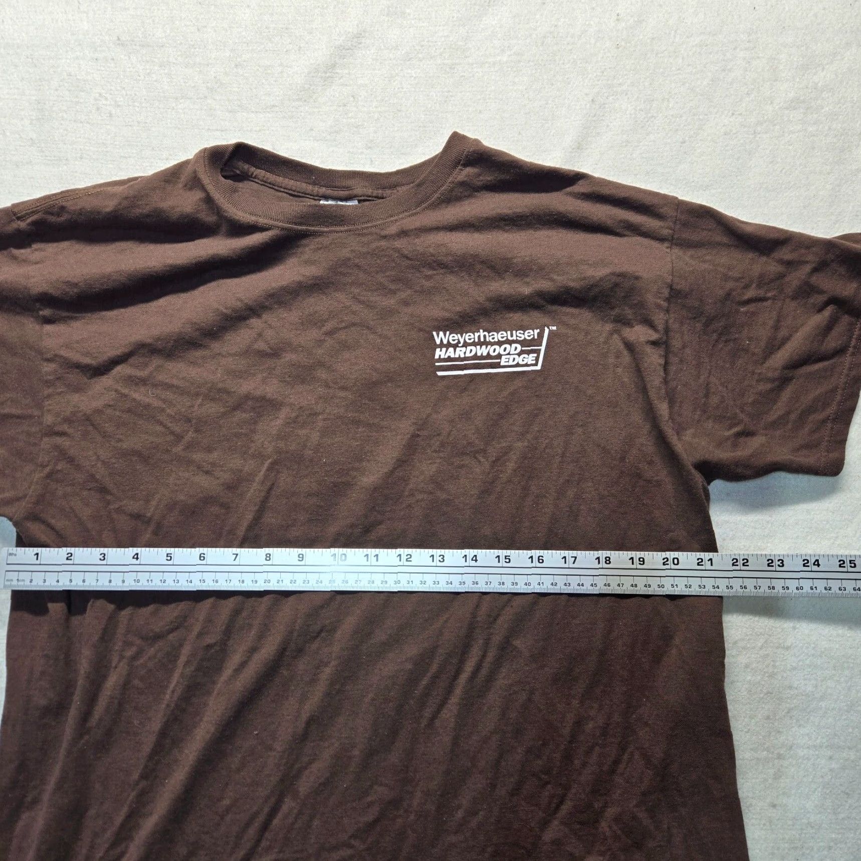 Vintage Weyerhaeuser Solid T-Shirt Adult XL Brown USA Lightweight Mens Size US XL / EU 56 / 4 - 5 Thumbnail