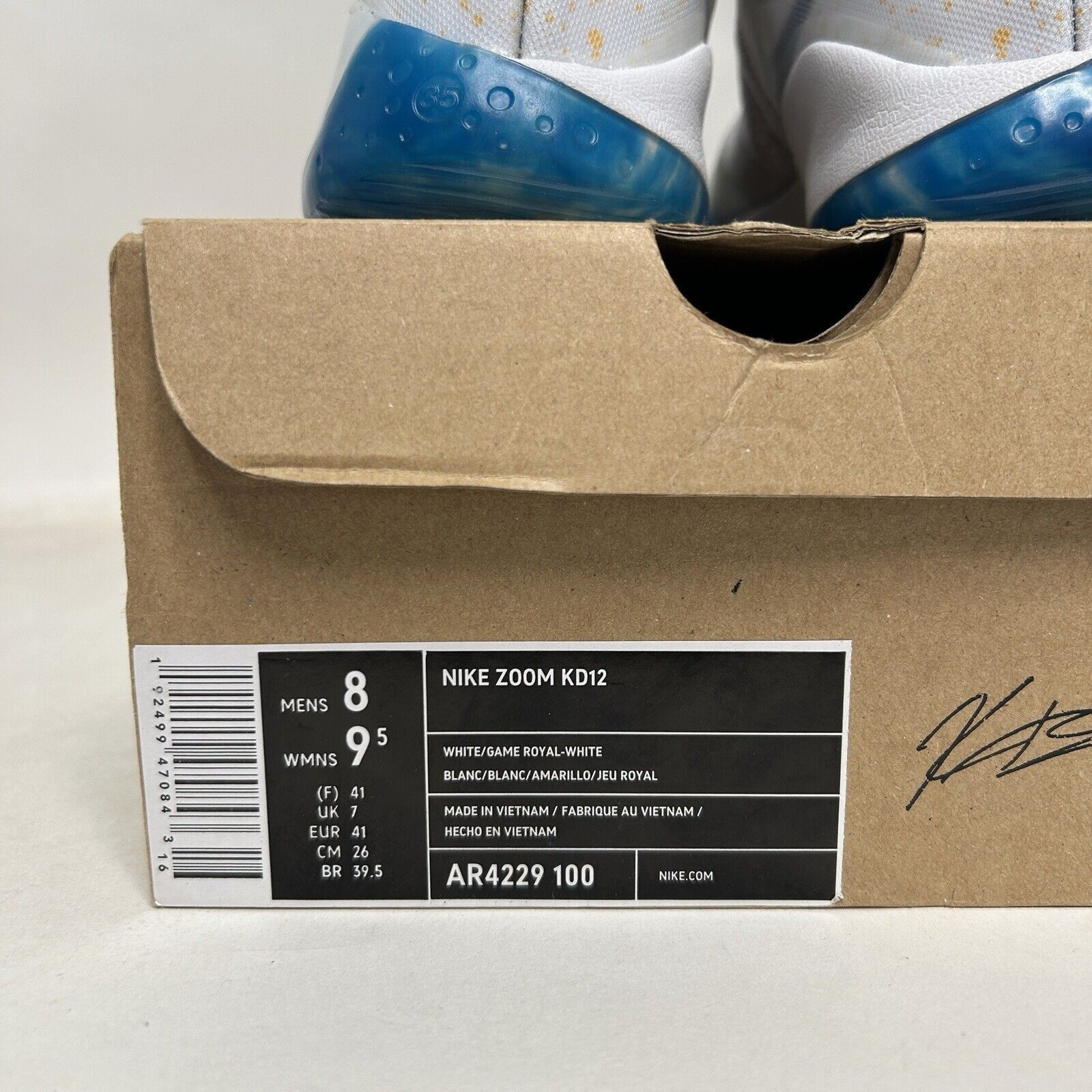 Nike Nike Shoes Zoom KD 12 “Warriors Home” 2024 Size US 8 / EU 41 - 8 Thumbnail