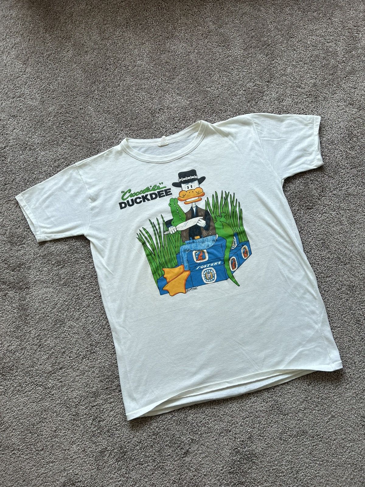 Band Tees × Vintage Rare 1987 Crocodile Duckdee Single Stitch Tee Size US M / EU 48-50 / 2 - 1 Thumbnail