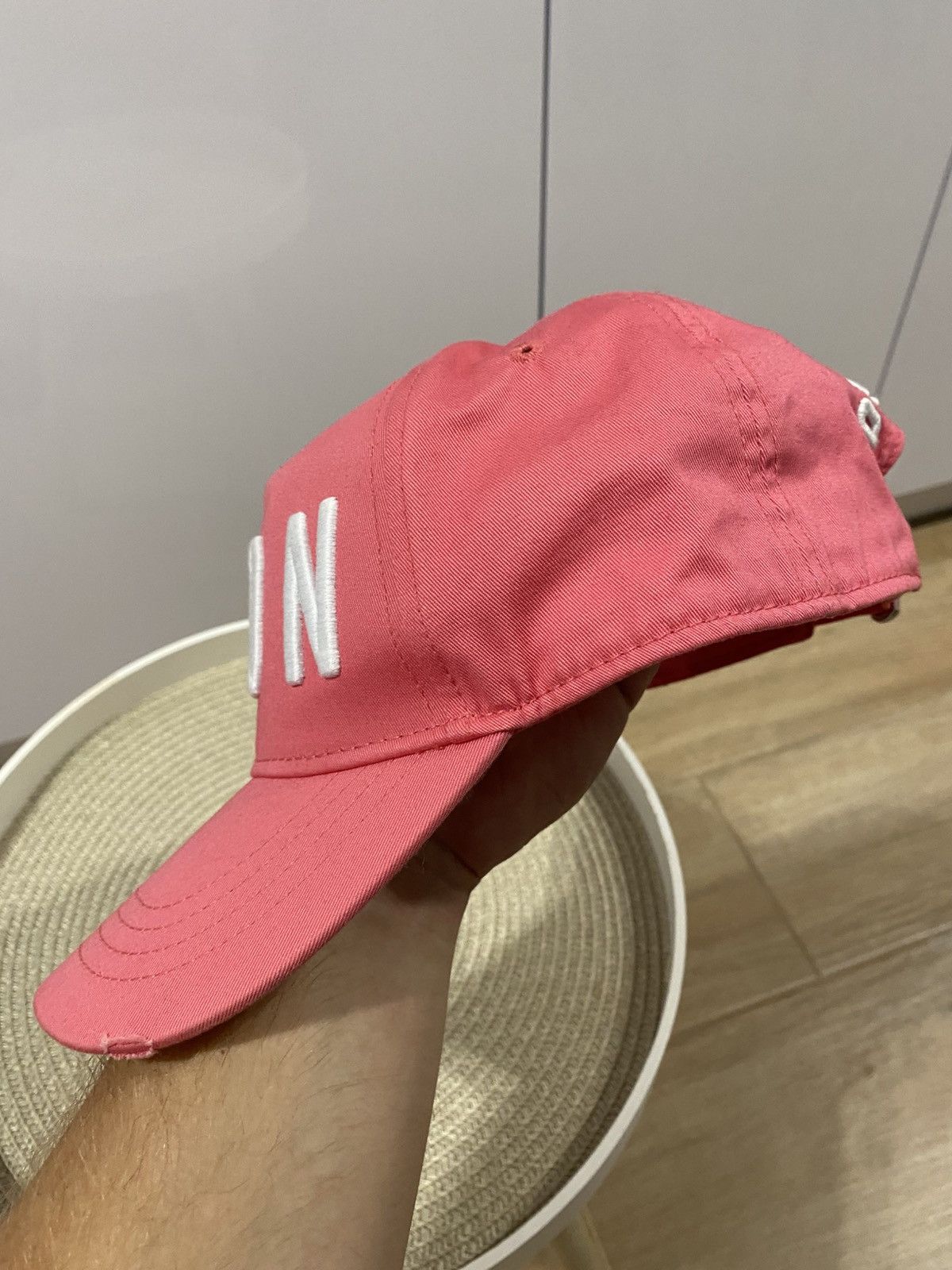Dsquared2 Dsquared2 ICON pink distressed unisex baseball luxury cap Size ONE SIZE - 4 Thumbnail