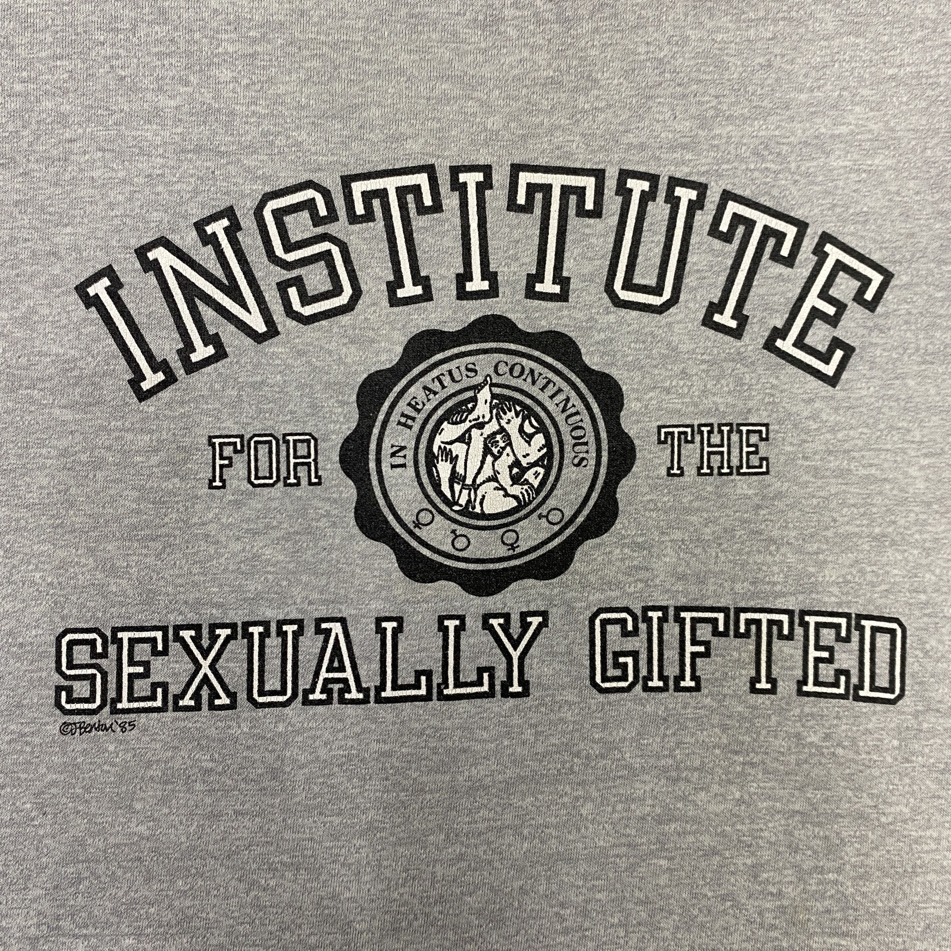 Vintage Vintage Institute Sexually Gifted College Shirt - K030 Size US S / EU 44-46 / 1 - 3 Thumbnail