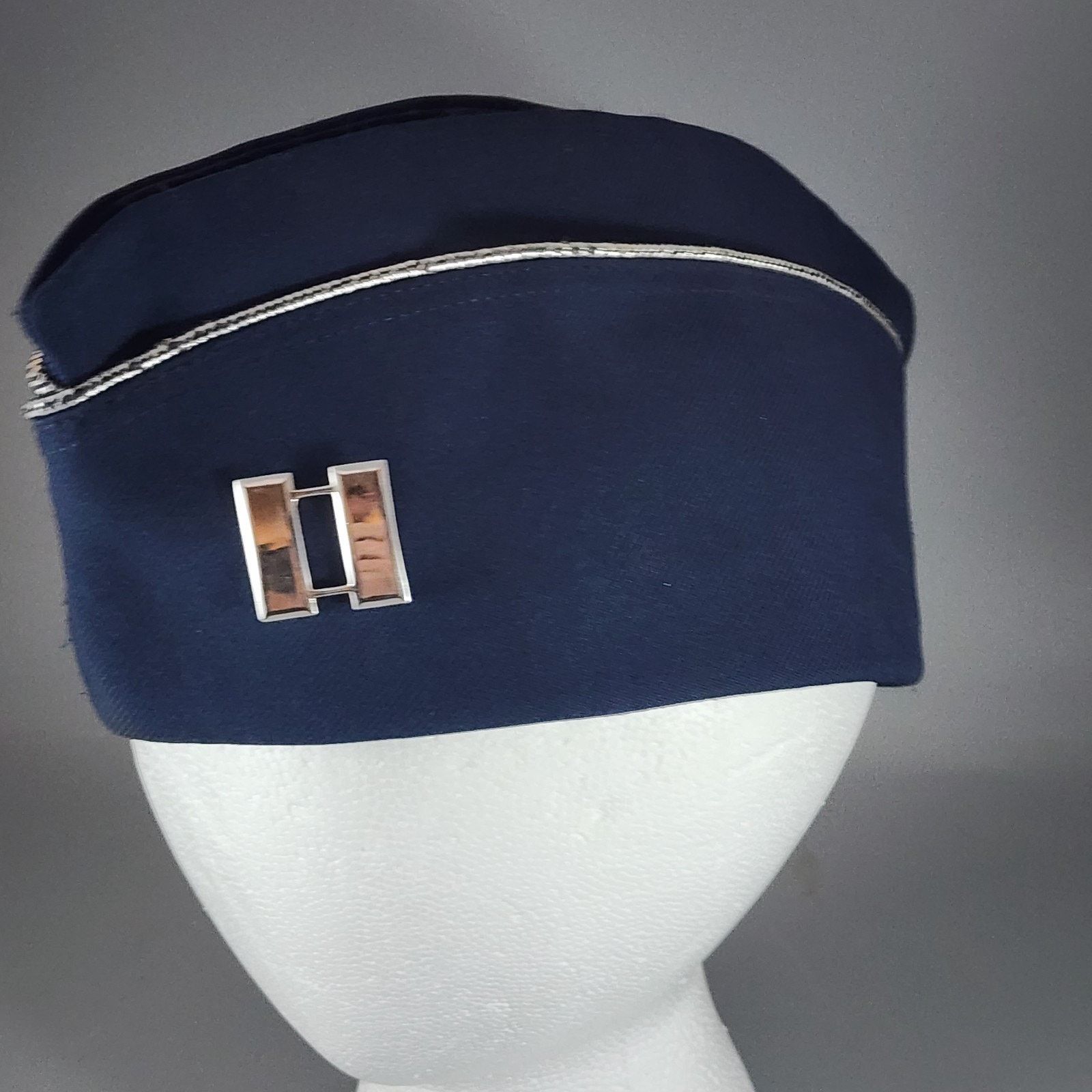 Other Flight Ace Garrison Cap Blue 7-1/8 w/Captain Shoulder Board Size ONE SIZE - 3 Thumbnail