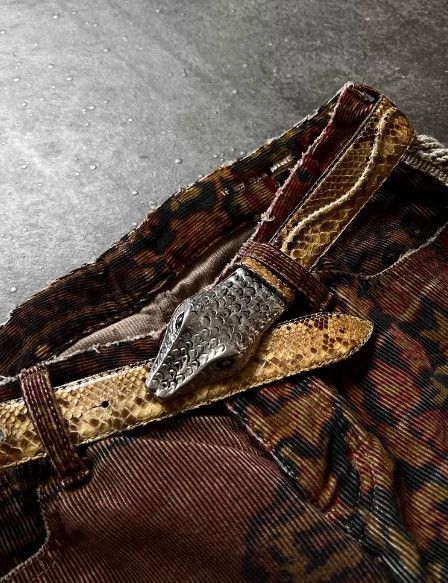 Other Kohshin Satoh 80s Handcrafted Snakeskin Belt Size ONE SIZE - 7 Thumbnail