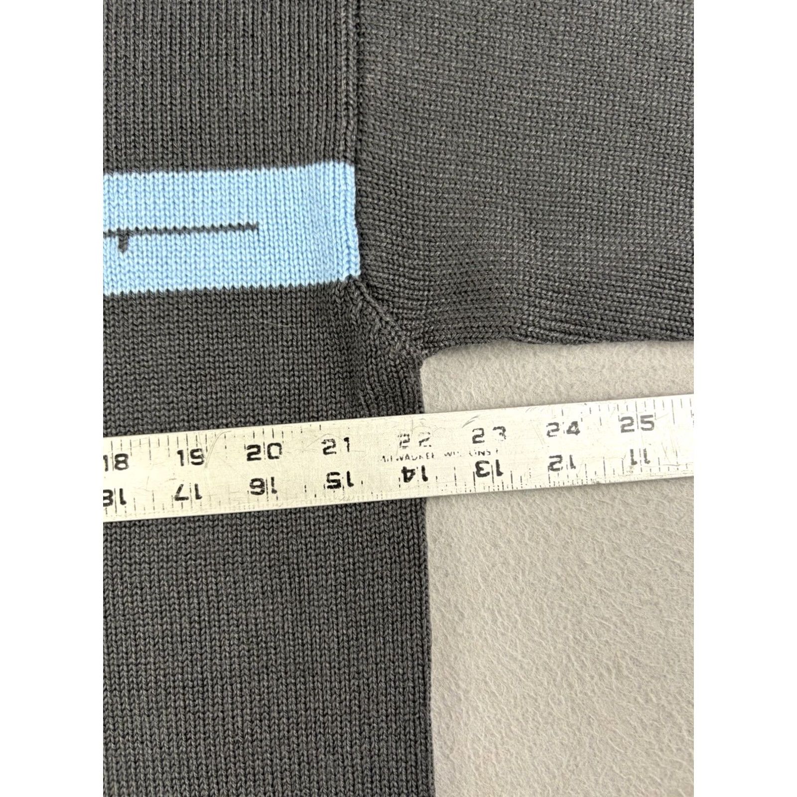 Vintage VINTAGE Split Skateboard Sweater Men’s XL Gray Knit Pullover Crew Neck Striped Tight-Knit 90s Skate Mens Size US XL / EU 56 / 4 - 6 Thumbnail