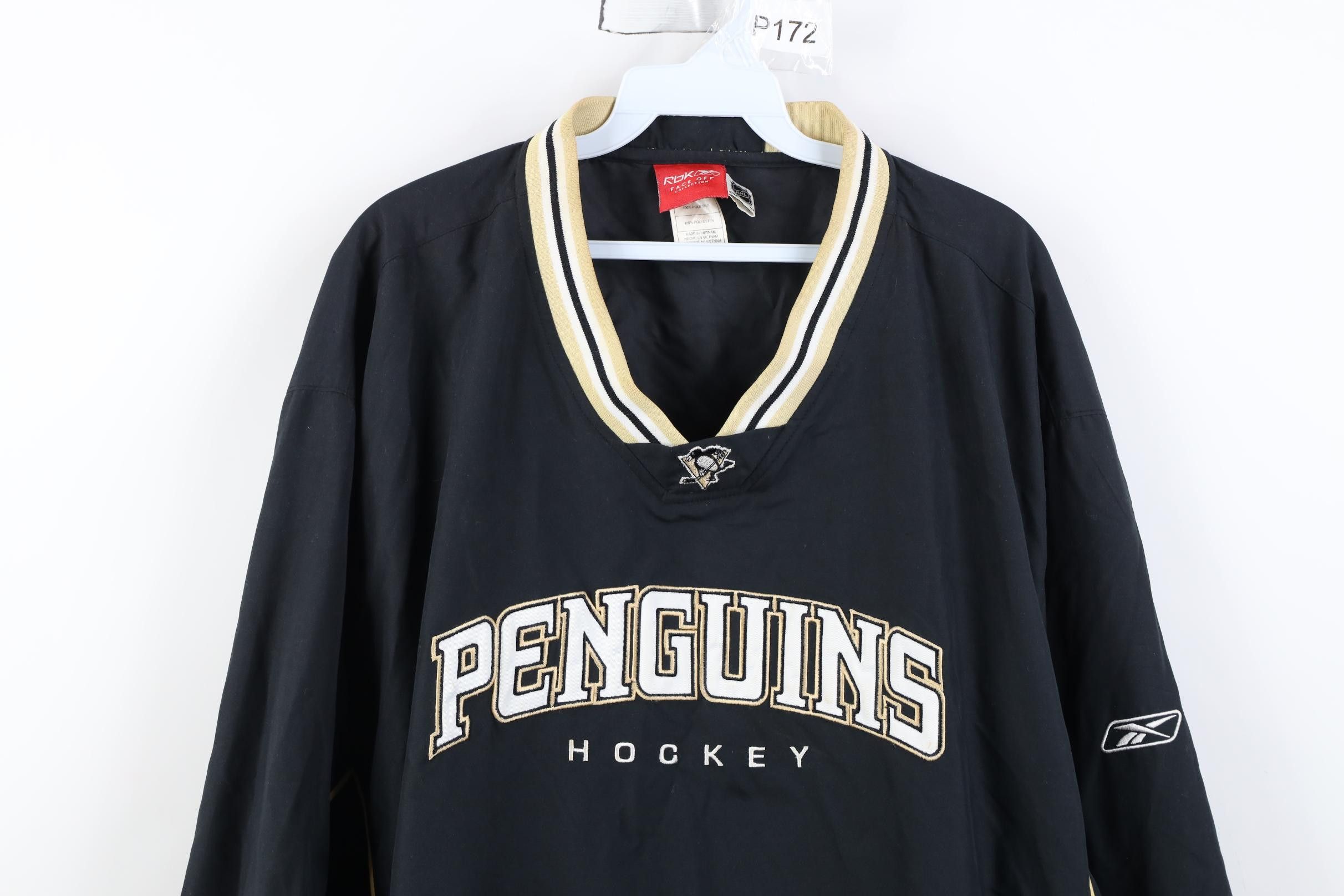 Reebok Vintage Reebok Penguins Hockey Pullover Windbreaker Jacket Size US XXL / EU 58 / 5 - 2 Thumbnail