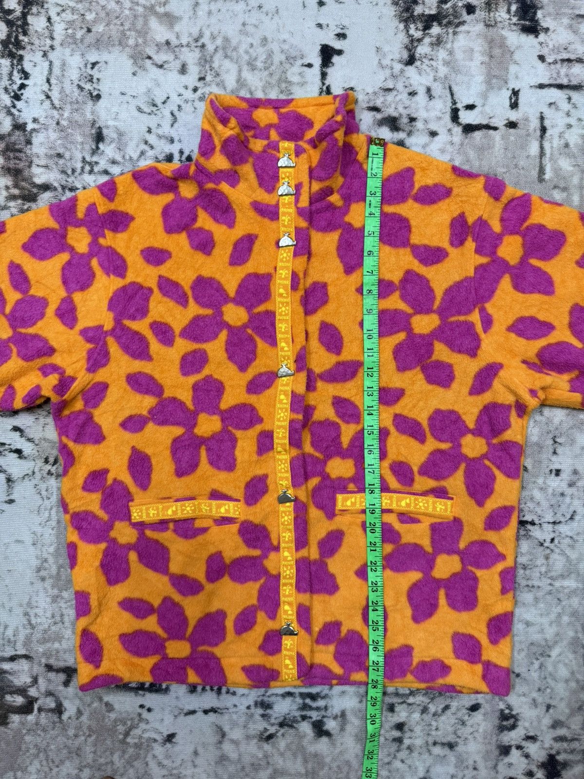 Phenix Vintage 90s Phenix All Over Print Fleece Jacket Button Snap Size US L / EU 52-54 / 3 - 17 Thumbnail