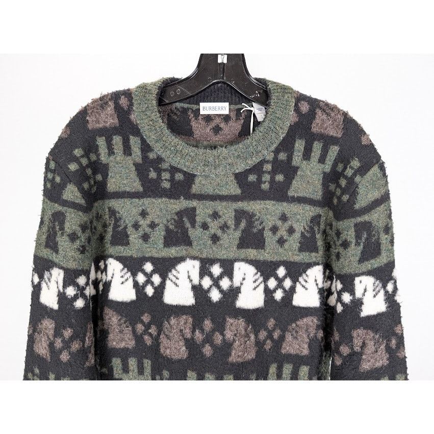Burberry o1rshd1 Chess Pattern Sweater in Black/Multi Size US L / EU 52-54 / 3 - 4 Thumbnail