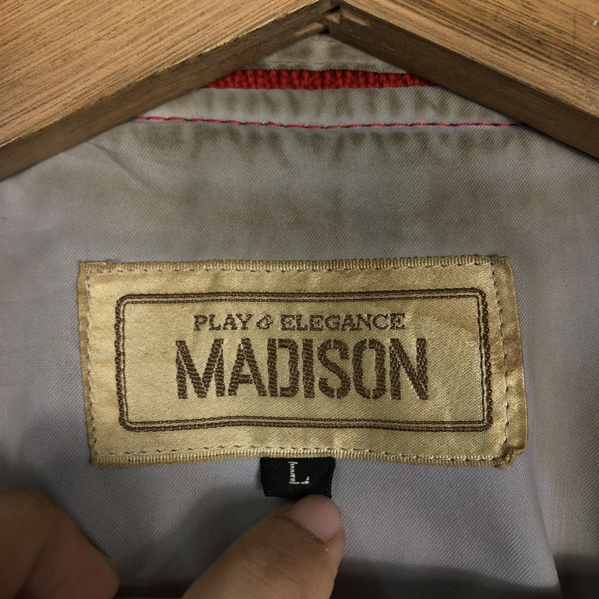 Japanese Brand 🔥Vintage Bomber Varsity Jacket Madison Hawaii Patches Big Size US L / EU 52-54 / 3 - 18 Thumbnail