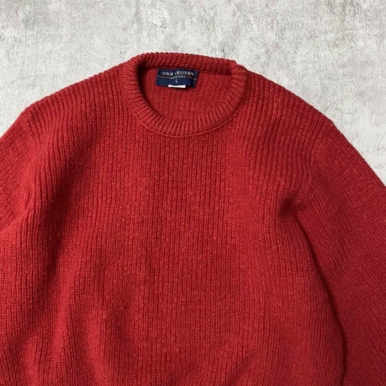 Other Red vintage 90s crewneck sweater knitwear Size US L / EU 52-54 / 3 - 2 Thumbnail