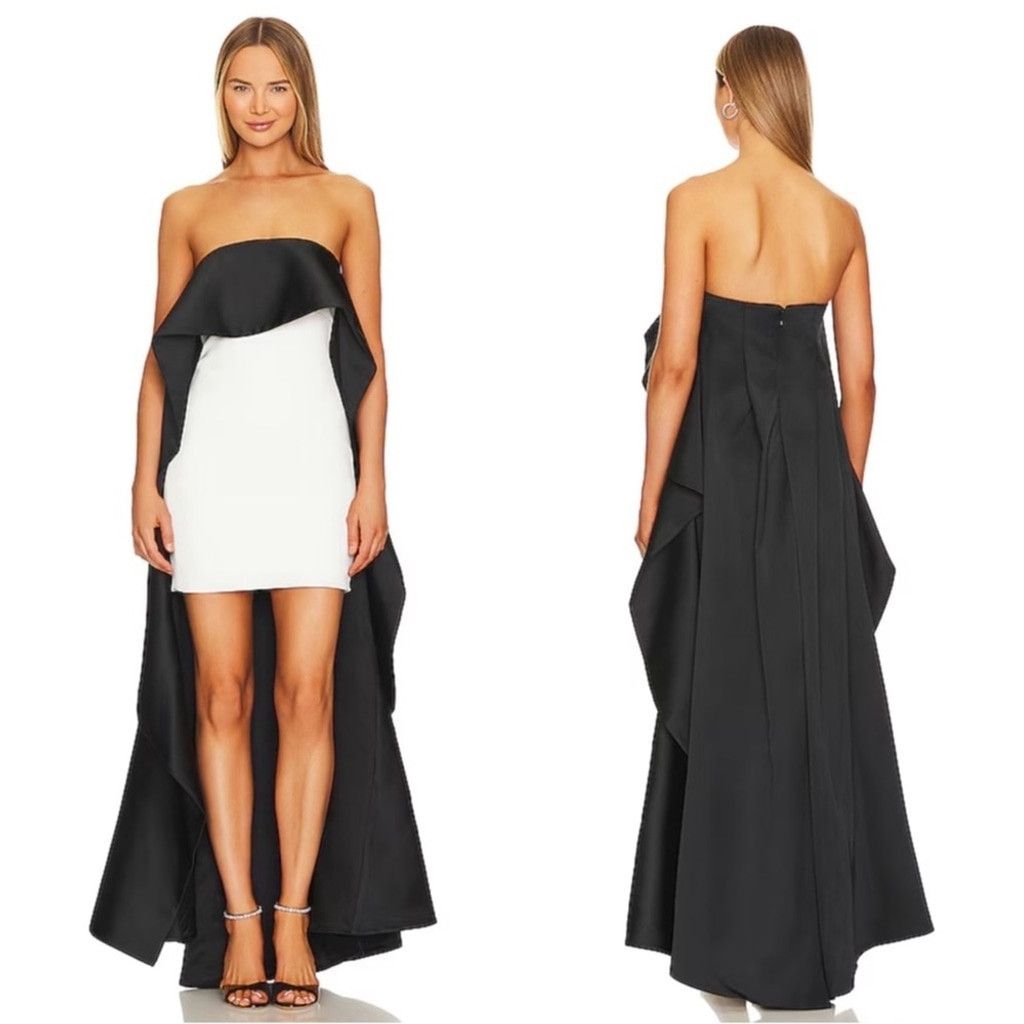 Alice + Olivia Alice + Olivia Theda Strapless Hi Lo Mini Dress, Size: 10 Size L / US 10 / IT 46 - 1 Thumbnail