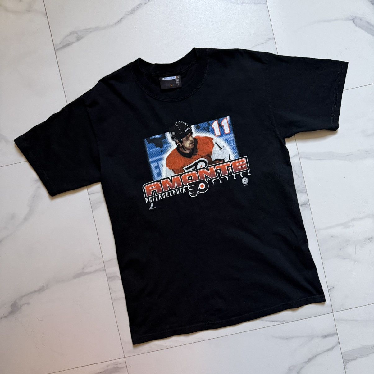 NHL Vintage Y2K Tony Monte Philadelphia Flyers T-Shirt Size US L / EU 52-54 / 3 - 3 Thumbnail