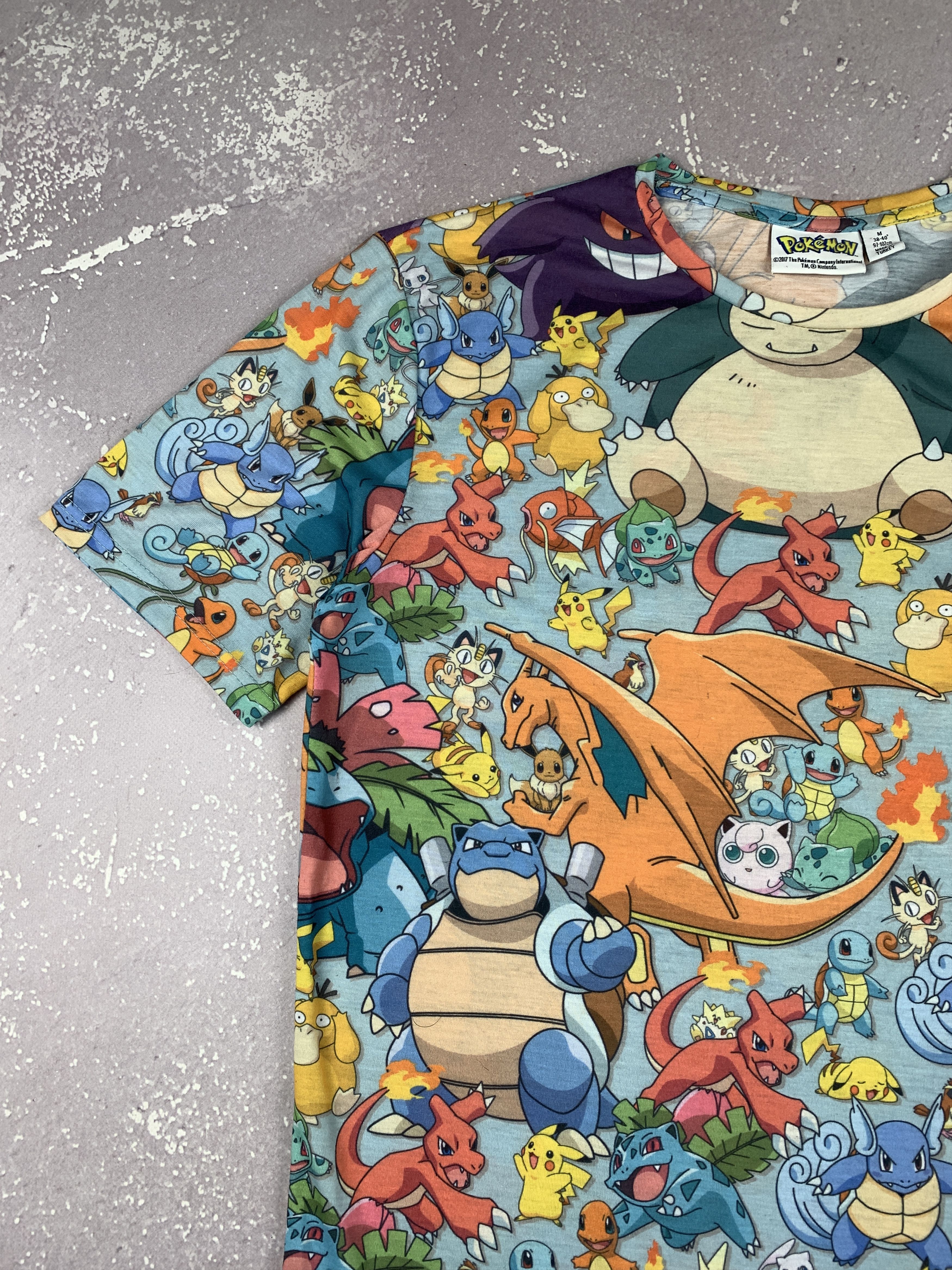 Cartoon Network × Nintendo × Pokemon Vintage Pokemon Monogram Movie T Shirt Mens M Size US M / EU 48-50 / 2 - 5 Thumbnail