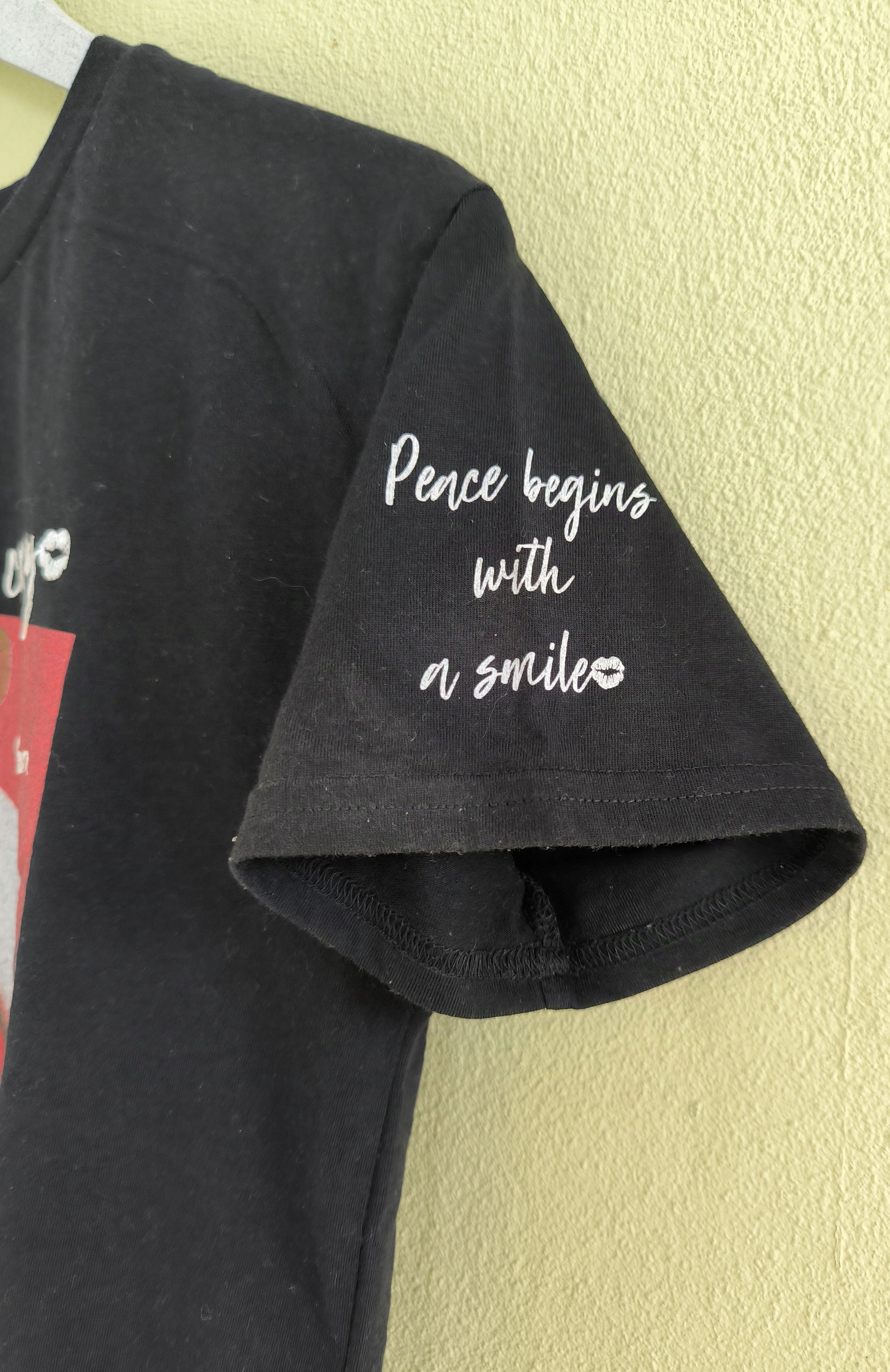 Japanese Brand LIBBY & ROSE embroidered spell out tee Size M / US 6-8 / IT 42-44 - 2 Thumbnail
