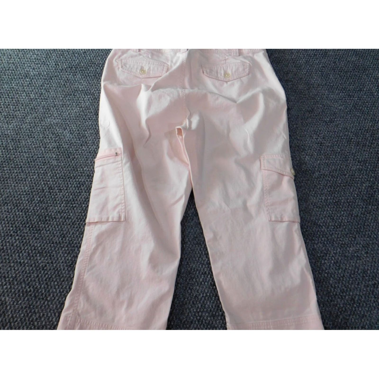 Ralph Lauren Lauren Ralph Lauren Womens Pants 10 Pink Cargo Crop Chino Straight Regular Inseam 20 in Girls? Size 24" / US 00 / IT 34 - 4 Thumbnail