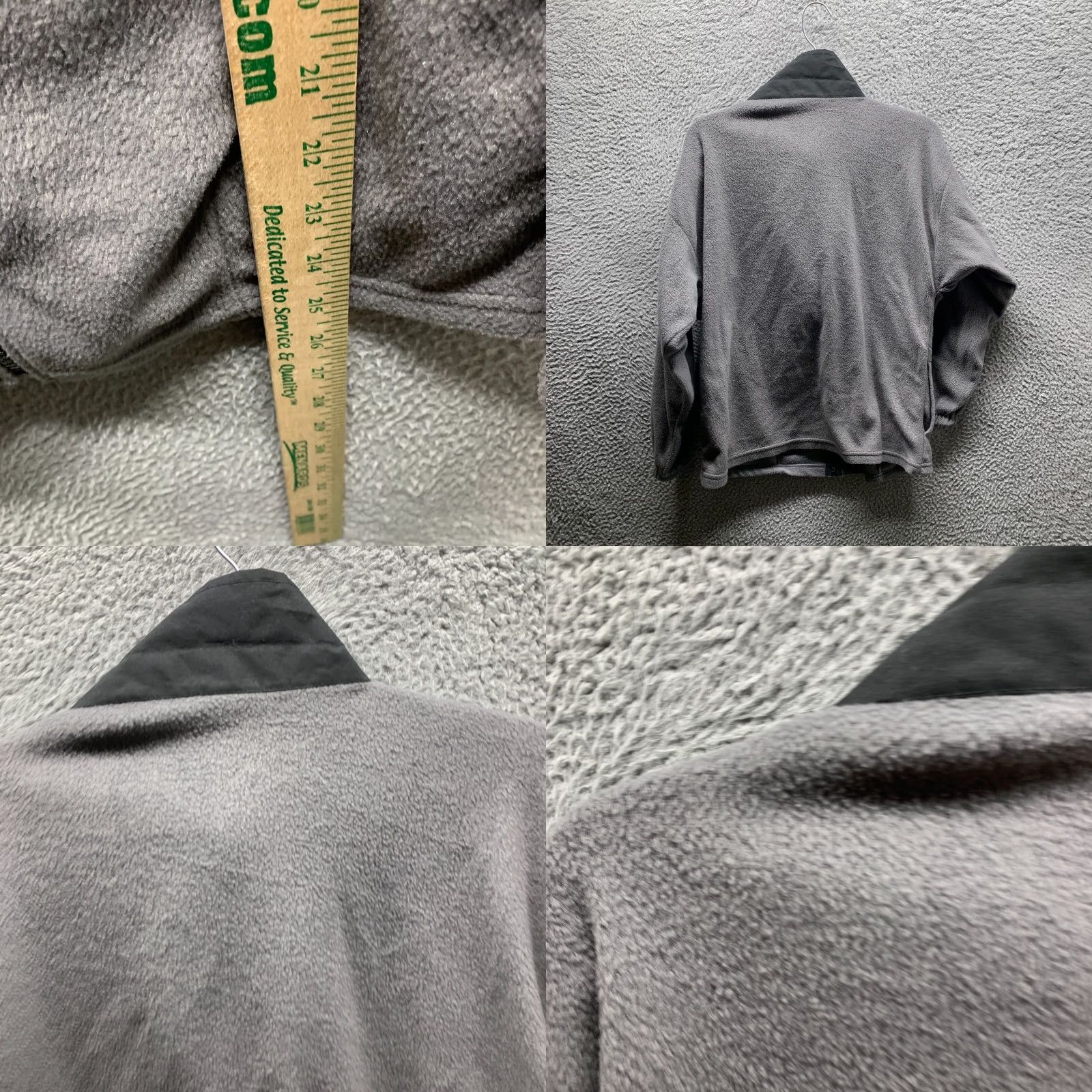 Vintage VINTAGE Olympics Sweater Womens Medium Gray Zip Up Fleece Sweatshirt 80s 90s Size M / US 6-8 / IT 42-44 - 9 Thumbnail