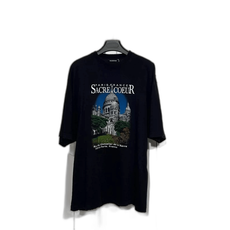 Balenciaga Balenciaga Paris Sacre Coeur Short Sleeve Shirt-2505 Size US XXS / EU 40 - 1 Thumbnail