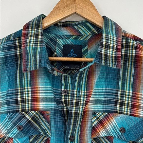 Prana Prana Ostend Short Sleeve Button Down Shirt Men’s Size Large Size US L / EU 52-54 / 3 - 3 Thumbnail