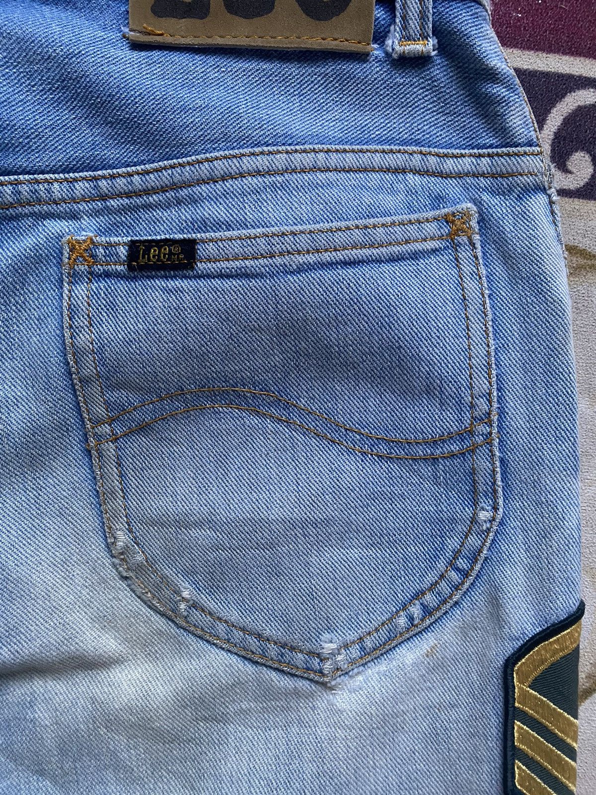 If Six Was Nine 🔥FLARE🔥Vintage Lee Riders Flare Distressed Denim Size US 27 - 3 Thumbnail