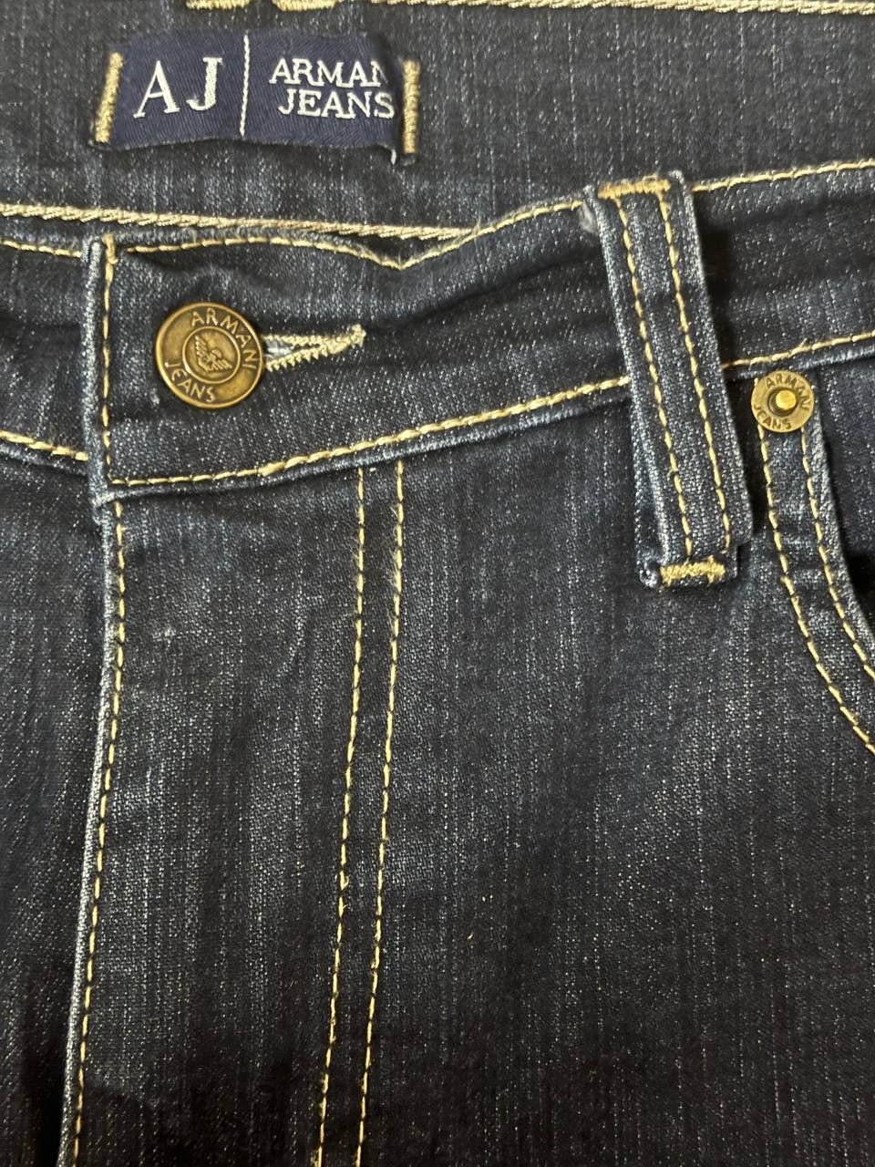 Armani Armani Jeans – Dark Wash Straight Fit Denim Size US 33 - 12 Thumbnail