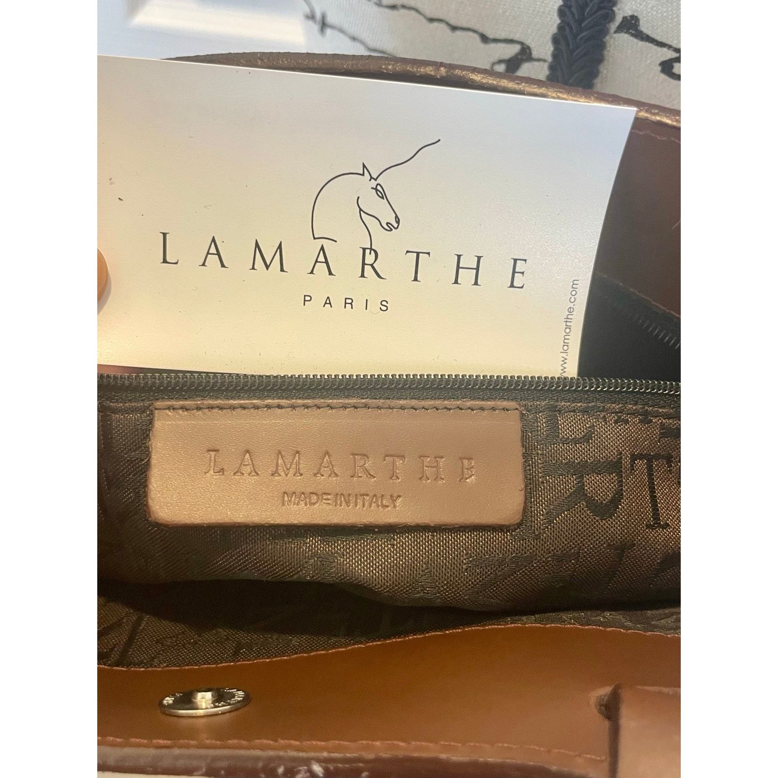& Other Stories LAMARTHE PARIS TOTE SUEDE BROWN EMBROIDERED MADE IN ITALY Size ONE SIZE - 8 Thumbnail