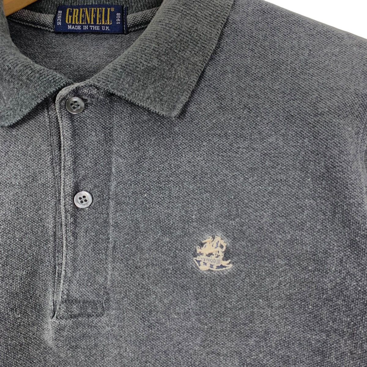 Vintage Vintage GRENFELL Made in UK Short Sleeve Collar Button Shirt Size US M / EU 48-50 / 2 - 3 Thumbnail