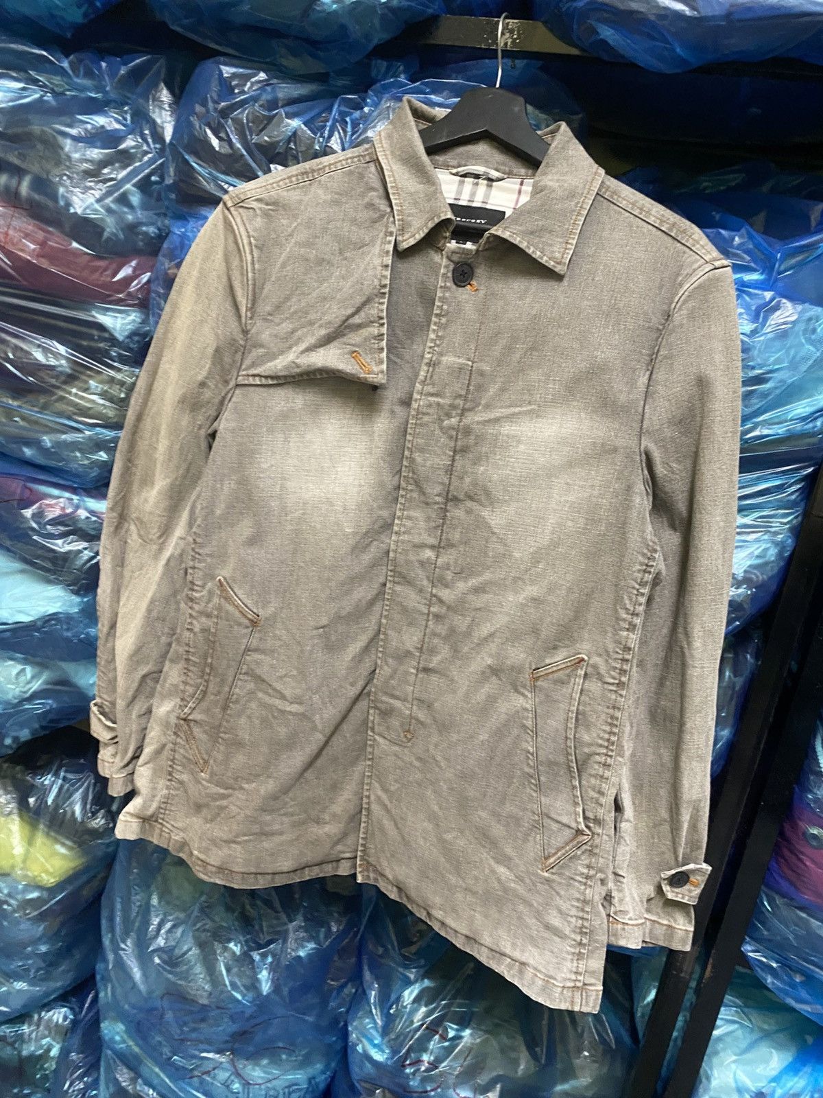 Burberry Burberry Black Label Grey Cotton Blend Casual Jacket Size M / US 6-8 / IT 42-44 - 2 Thumbnail