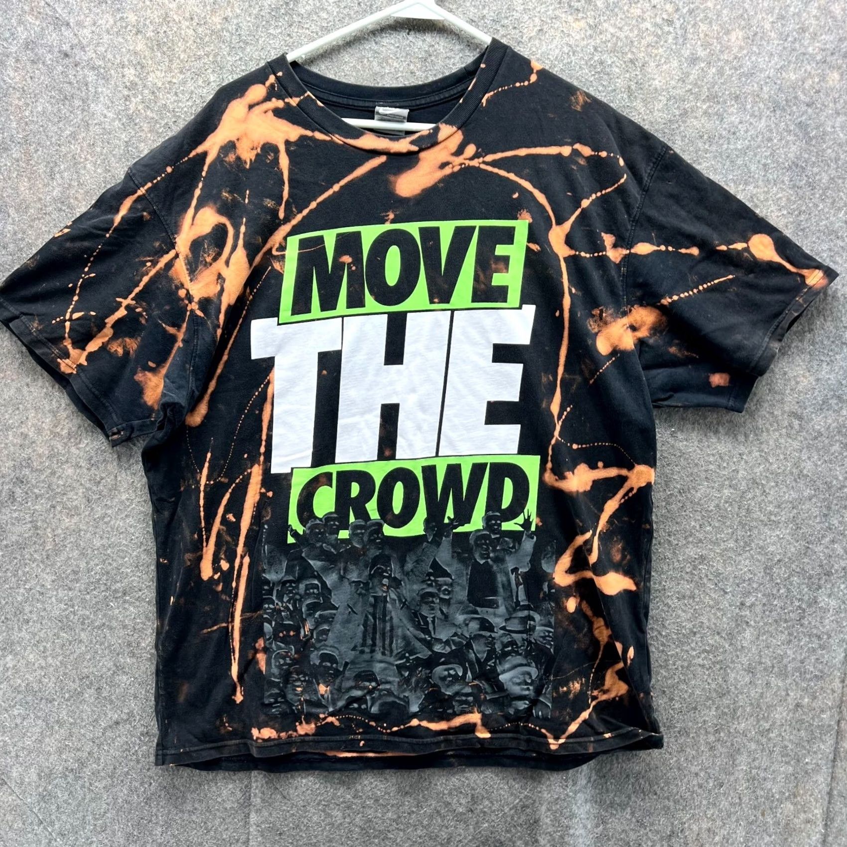 Nike VINTAGE Nike Shirt Mens Adult XL Black Orange Move The Crowd Y2K Vtg Geometric Short Sleeve Crew Neck Logo Nike Air Dri-Fit Size US XL / EU 56 / 4 - 2 Thumbnail