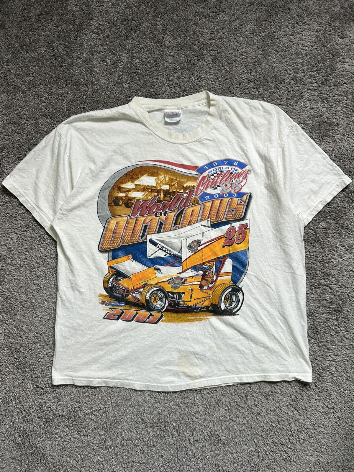 Vintage Vintage Y2K Racing World of Outlaws Tee O’Reilly Hanes Size US L / EU 52-54 / 3 - 1 Thumbnail