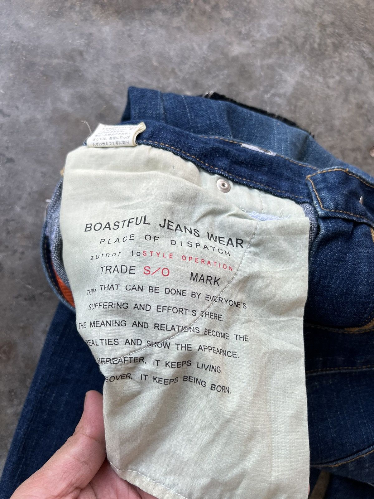 Japanese Brand Style Operation Custom Sashiko Boro Patches Jeans Size US 29 - 18 Thumbnail