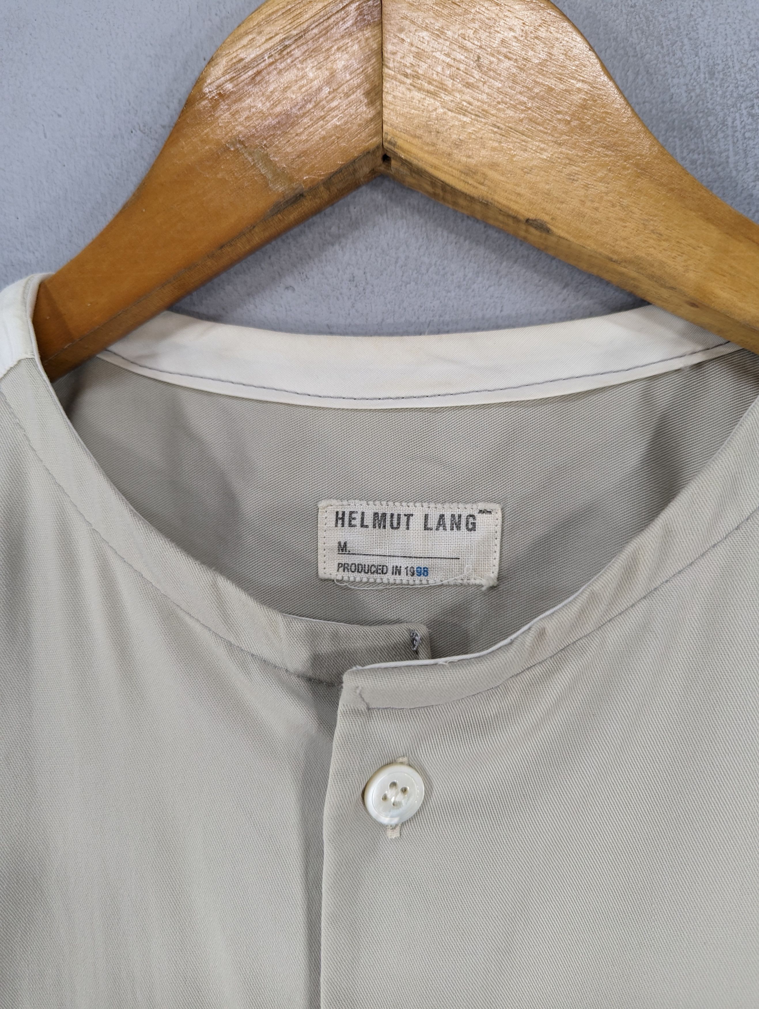 Helmut Lang 🔥Vintage 1998 Helmut Lang Button Ups Shirt Size US M / EU 48-50 / 2 - 10 Thumbnail