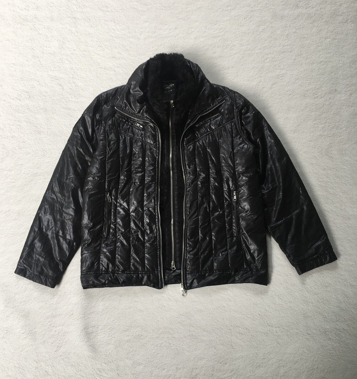 2000s Ben Aipa Double Ziper Fur Jacket