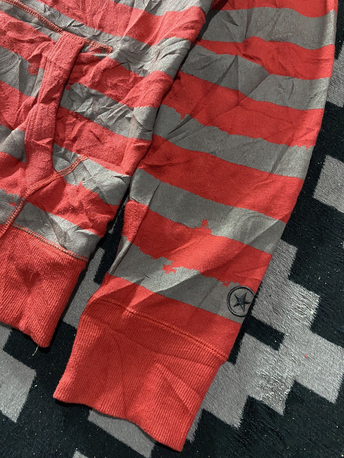 Hysteric Glamour × Japanese Brand × PPFM Vintage converse faux fur american flag striped zip hoodie Size US XL / EU 56 / 4 - 6 Thumbnail