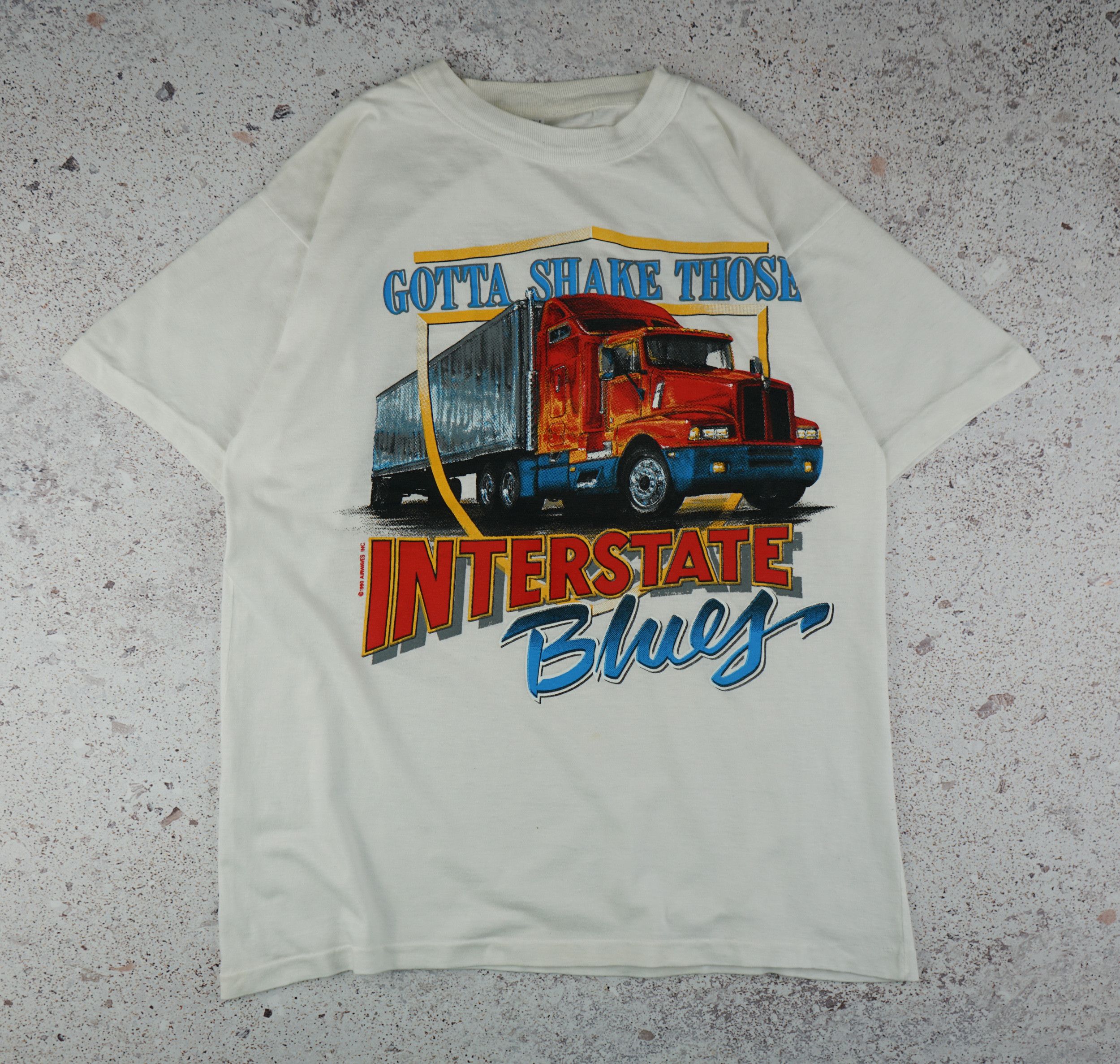 Vintage Vintage Gotta Shake Those Interstate Blues T Shirt Size US XS / EU 42 / 0 - 1 Thumbnail