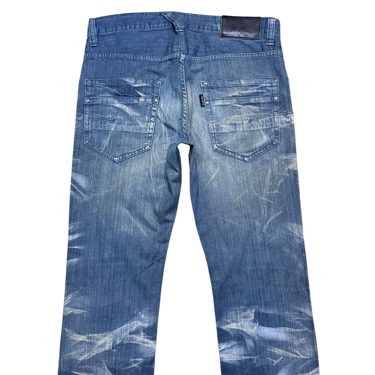 Tornado Mart Tornado Mart Whisker Denim Flare Jeans Size US 30 / EU 46 - 9 Thumbnail