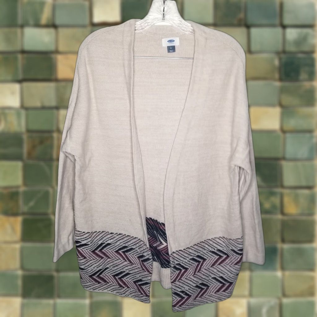 Old Navy Old Navy Cardigan Women Size M Beige Long Sleeve Sweater Womens Size M / US 6-8 / IT 42-44 - 1 Thumbnail