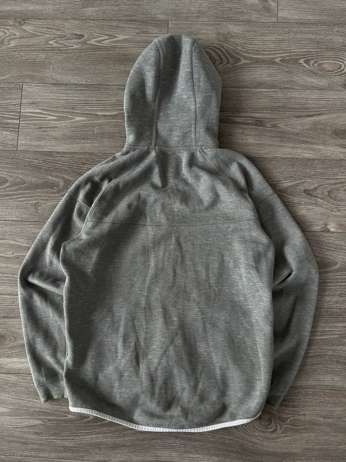 Designer × Nike ‼️Nike Tech Fleece Gray/Green Monochrome Zip Hoodie‼️ Size US L / EU 52-54 / 3 - 3 Thumbnail