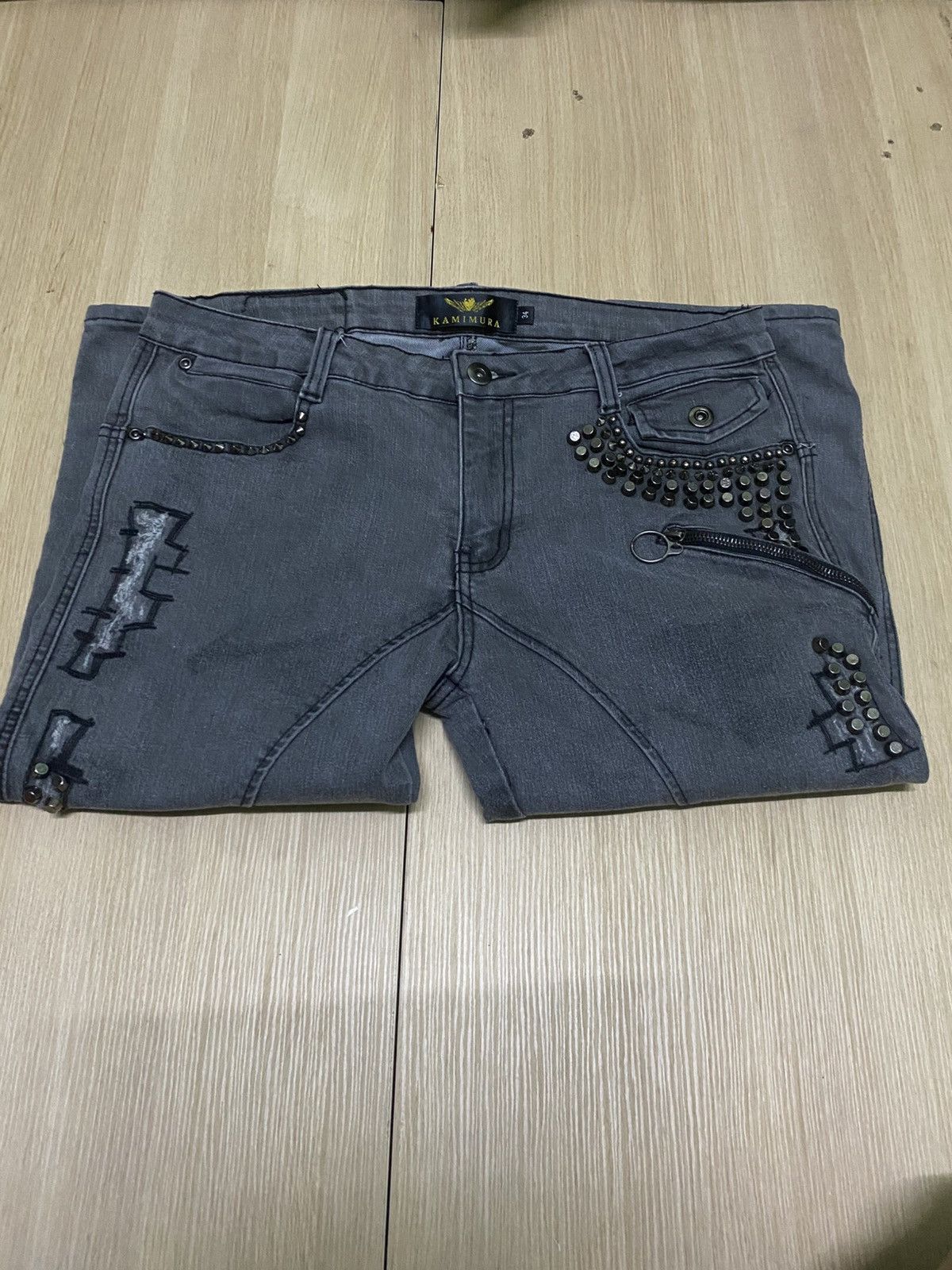 Japanese Brand JEANS KAMIMURA TOKYO Size US 34 / EU 50 - 10 Thumbnail