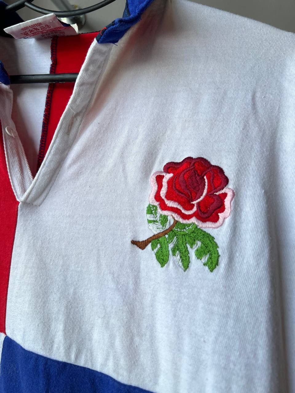 Vintage 1991 ENGLAND TEAM RUGBY UNION SHIRT JERSEY COTTON OXFORD M Size US M / EU 48-50 / 2 - 8 Thumbnail