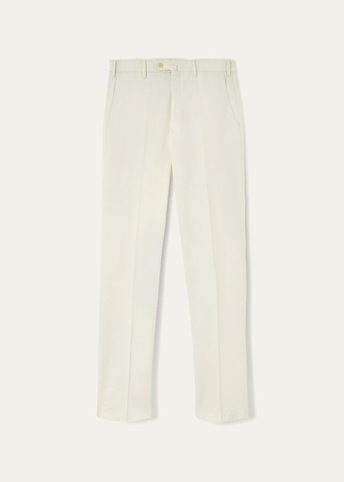 Loro Piana o1srvl11e1224 Cotton Pantaflat Slim Trouser in White Size US 36 / EU 52 - 1 Thumbnail
