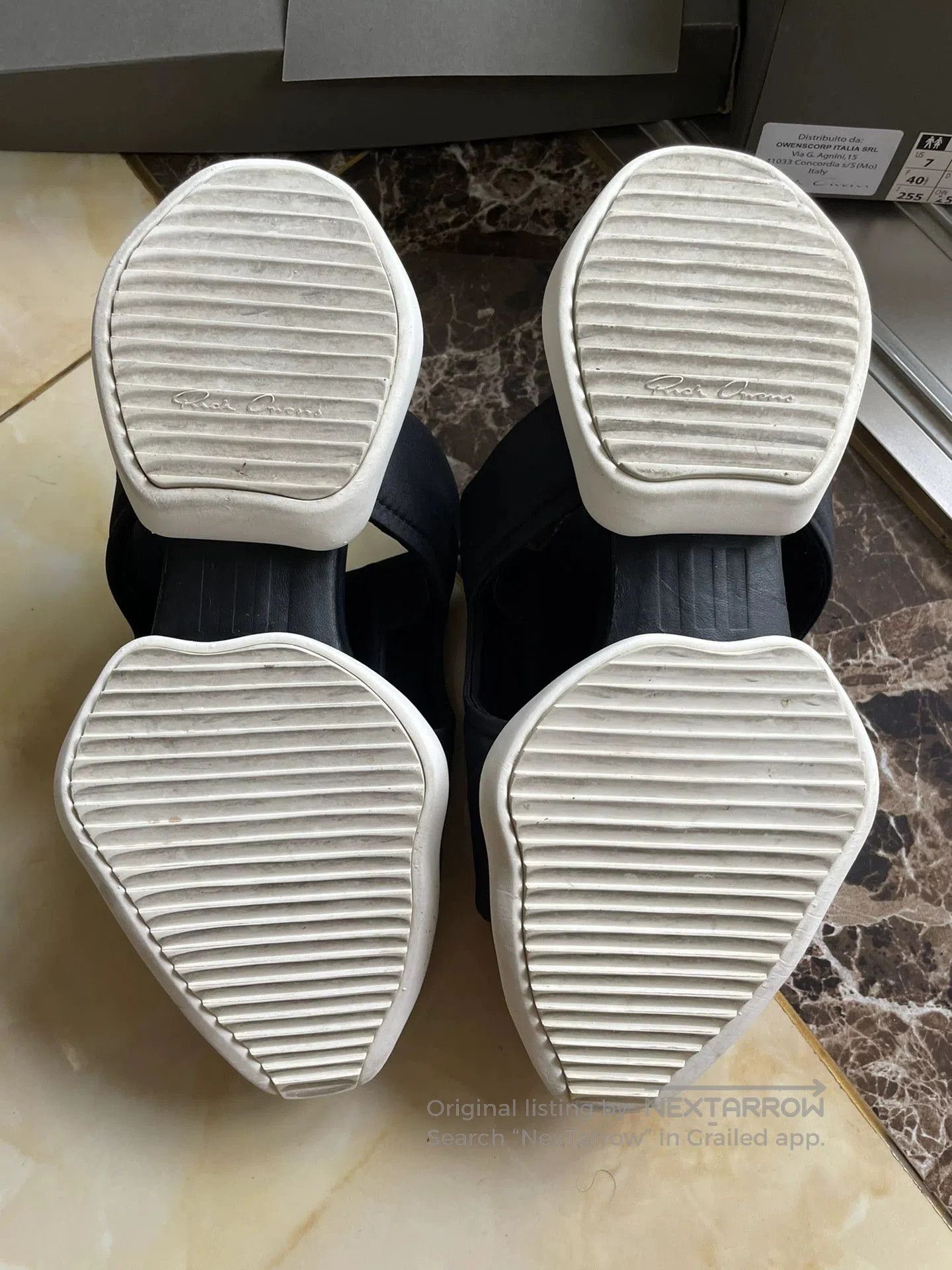 Rick Owens Rick Owens x Adidas Tank Slides AQ2822. Size US 7 / EU 40 - 9 Thumbnail