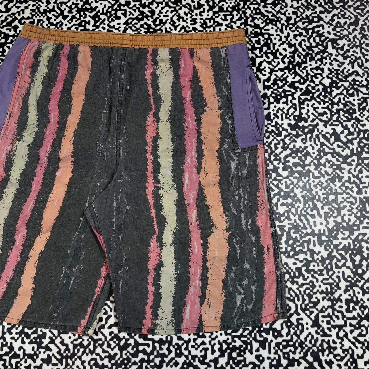 Vintage Vintage 90s Art Striped Retro Surf Style Shorts Size US 35 - 3 Thumbnail